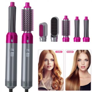 2021 New Hair Dryer Brush 5 in 1 Professional Hair Blower Brush Hairdryer Rotating Hot Air Comb Curling Iron Styler Blow Dryer