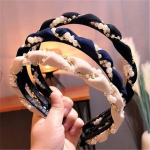 100% Brand new and high quality Pearl Crystal Head Wear Hoop Headband Hairband Hair Band Accessories Girls Women hot